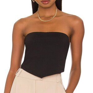 Susana Monaco Handkerchief Tube Top - Black Size L